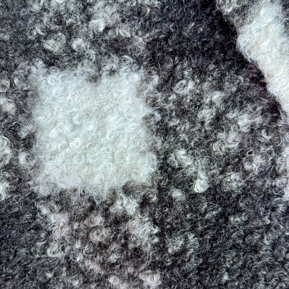 Davi & Dani Boucle Black White Plaid Coat Longline Chic Blazer Jacket Size M - Picture 7 of 15